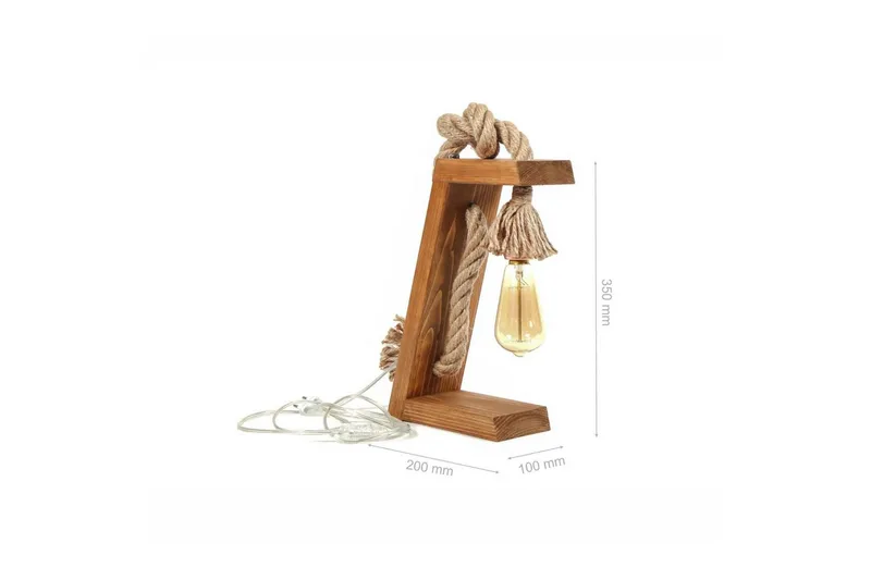 Bordlampe Lumina Brun / Gull - Brun/Gull - Belysning - Innendørsbelysning & Lamper - Soveromslampe - Sengelamper - Nattbordslampe stående