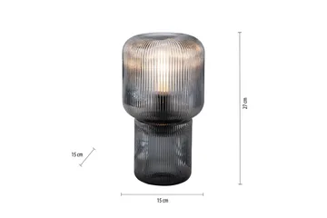 Bordlampe Mashi - 15x27x15 cm - Belysning - Innendørsbelysning & Lamper - Soveromslampe - Sengelamper - Nattbordslampe stående