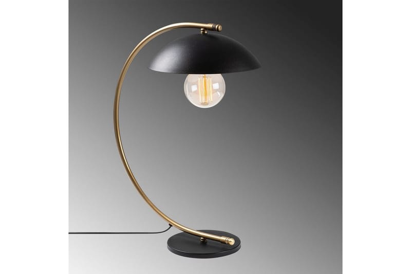 Bordlampe Mast Svart / Gull - Gull/Svart - Belysning - Innendørsbelysning & Lamper - Soveromslampe - Sengelamper - Nattbordslampe stående