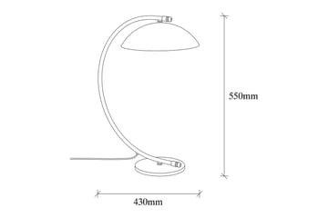 Bordlampe Mast Svart / Gull - Gull/Svart - Belysning - Innendørsbelysning & Lamper - Soveromslampe - Sengelamper - Nattbordslampe stående