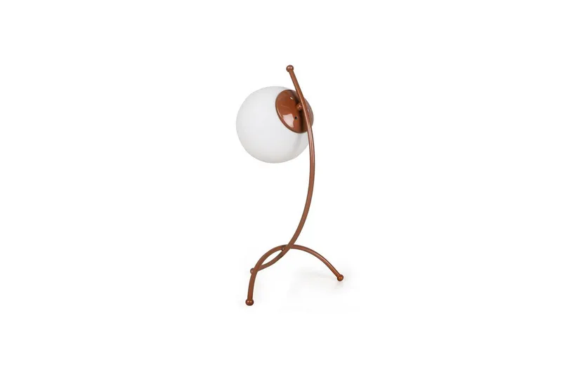 Bordlampe Melra Hvit / Kobber - Hvit / Kobber - Belysning - Innendørsbelysning & Lamper - Soveromslampe - Sengelamper - Nattbordslampe stående