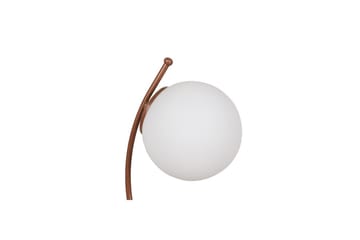 Bordlampe Melra Hvit / Kobber - Hvit / Kobber - Belysning - Innendørsbelysning & Lamper - Soveromslampe - Sengelamper - Nattbordslampe stående