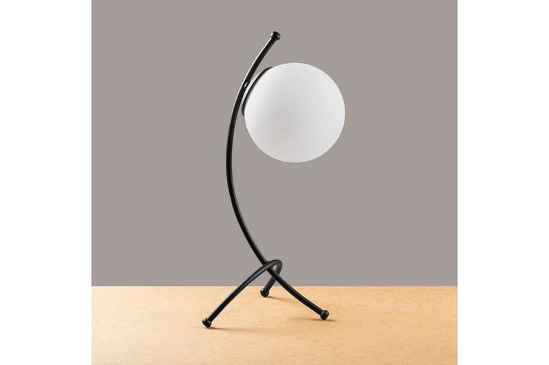 Bordlampe Melra Svart / Hvit - Svart / Hvit - Belysning - Innendørsbelysning & Lamper - Soveromslampe - Sengelamper - Nattbordslampe stående