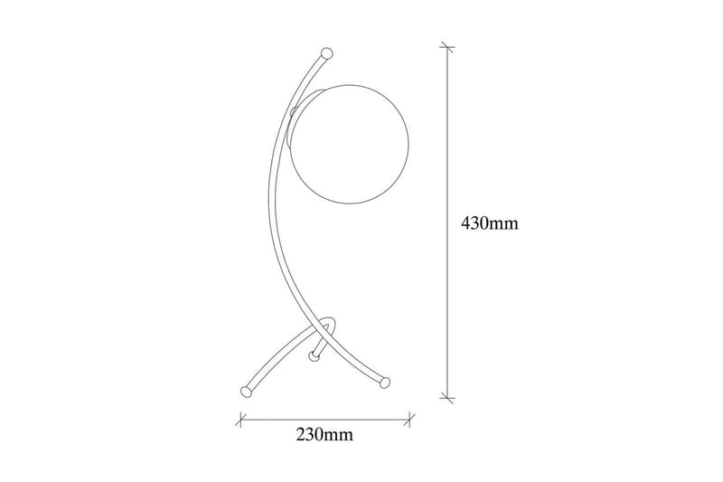 Bordlampe Melra Svart - Svart - Belysning - Innendørsbelysning & Lamper - Soveromslampe - Sengelamper - Nattbordslampe stående