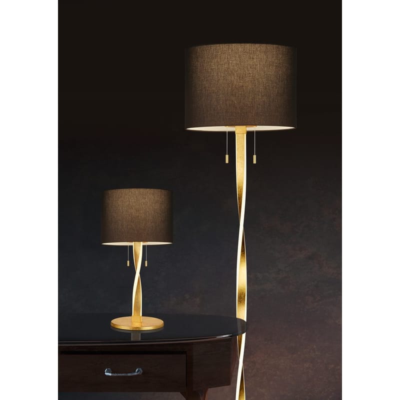 Bordlampe Nandor - Svart/gull - Belysning - Innendørsbelysning & Lamper - Soveromslampe - Sengelamper - Nattbordslampe stående