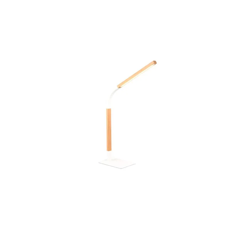 Bordlampe Norris - Matt hvit/tre - Belysning - Innendørsbelysning & Lamper - Soveromslampe - Sengelamper - Nattbordslampe stående