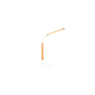 Bordlampe Norris - Matt hvit/tre - Belysning - Innendørsbelysning & Lamper - Soveromslampe - Sengelamper - Nattbordslampe stående