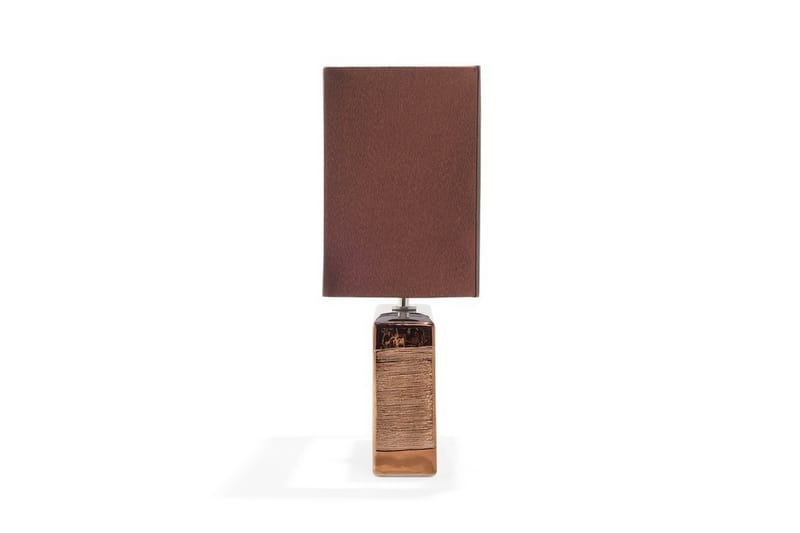 Bordlampe Onyx 16 cm - Brun - Bordlampe - Vinduslampe på fot - Lamper gang - Nattbordslampe stående - Vinduslampe