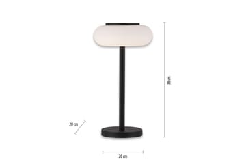 Bordlampe Q-Etienne - 20x38x20 cm - Belysning - Innendørsbelysning & Lamper - Soveromslampe - Sengelamper - Nattbordslampe stående