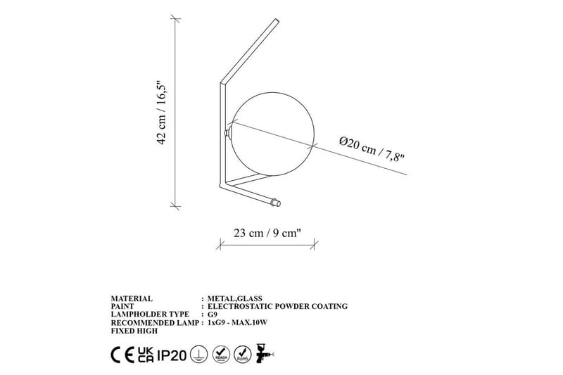 Bordlampe Rathi Gull - Gull - Belysning - Innendørsbelysning & Lamper - Soveromslampe - Sengelamper - Nattbordslampe stående
