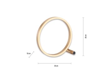 Bordlampe Ritus - 10x28x28,5 cm - Belysning - Innendørsbelysning & Lamper - Soveromslampe - Sengelamper - Nattbordslampe stående