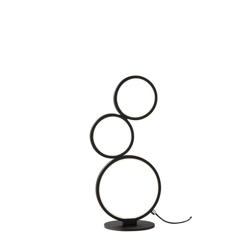 Bordlampe Rondo, Matt svart