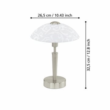 Bordlampe Solo med touch - 26,5 cm - Belysning - Innendørsbelysning & Lamper - Soveromslampe - Sengelamper - Nattbordslampe stående