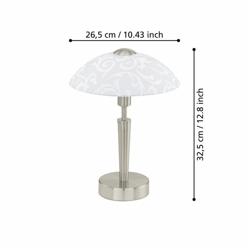 Bordlampe Solo med touch - 26,5 cm - Belysning - Innendørsbelysning & Lamper - Soveromslampe - Sengelamper - Nattbordslampe stående
