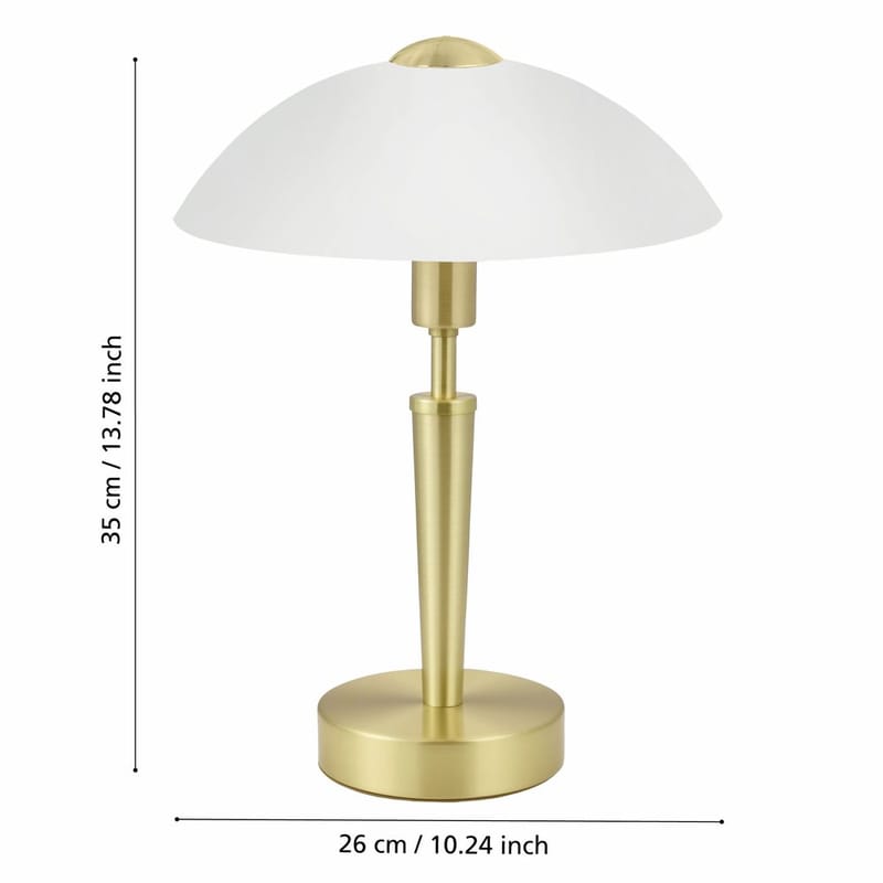 Bordlampe Solo med touch - Matt messing - Belysning - Innendørsbelysning & Lamper - Soveromslampe - Sengelamper - Nattbordslampe stående