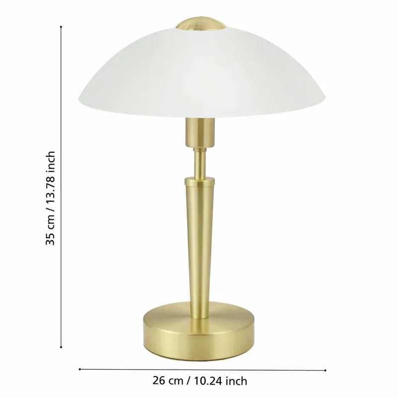 Bordlampe Solo med touch - Matt messing - Belysning - Innendørsbelysning & Lamper - Soveromslampe - Sengelamper - Nattbordslampe stående