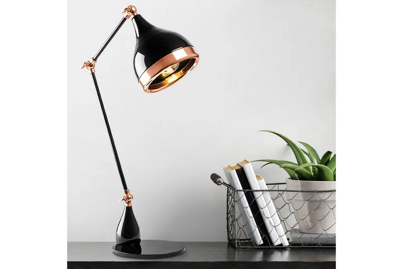 Bordlampe Sood Svart / Kobber - Bronse/Svart - Belysning - Innendørsbelysning & Lamper - Soveromslampe - Sengelamper - Nattbordslampe stående