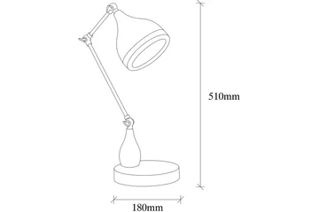 Bordlampe Sood Svart / Kobber - Bronse/Svart - Belysning - Innendørsbelysning & Lamper - Soveromslampe - Sengelamper - Nattbordslampe stående