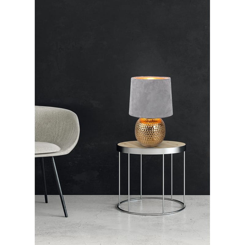 Bordlampe Sophia - Grå - Belysning - Innendørsbelysning & Lamper - Soveromslampe - Sengelamper - Nattbordslampe stående