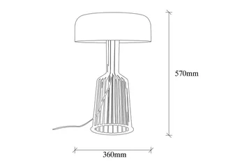 Bordlampe Sourab Embedrant Svart / Gull - Gull/Svart - Belysning - Innendørsbelysning & Lamper - Soveromslampe - Sengelamper - Nattbordslampe stående