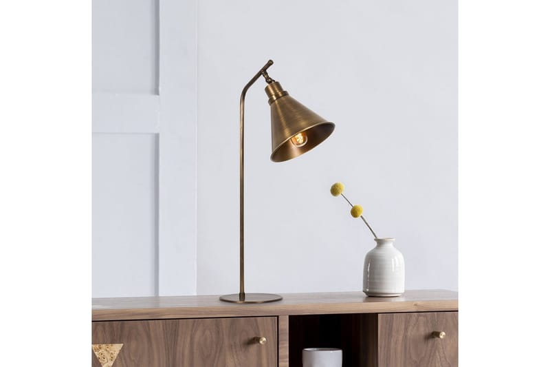 Bordlampe Sugana Flix Vintage - Kobber - Belysning - Innendørsbelysning & Lamper - Soveromslampe - Sengelamper - Nattbordslampe stående