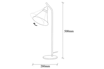 Bordlampe Sugana Flix Vintage - Kobber - Belysning - Innendørsbelysning & Lamper - Soveromslampe - Sengelamper - Nattbordslampe stående