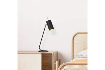 Bordlampe Sugana Glim Svart / Gull - Gull/Svart - Belysning - Innendørsbelysning & Lamper - Soveromslampe - Sengelamper - Nattbordslampe stående
