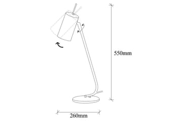 Bordlampe Sugana Glim Svart / Gull - Gull/Svart - Belysning - Innendørsbelysning & Lamper - Soveromslampe - Sengelamper - Nattbordslampe stående