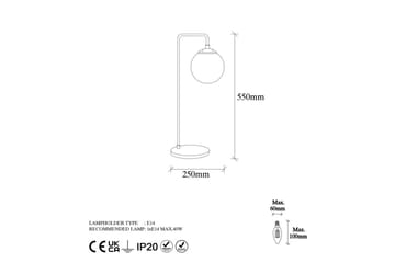 Bordlampe Tolra Vintage - Bronse/Kobber - Belysning - Innendørsbelysning & Lamper - Soveromslampe - Sengelamper - Nattbordslampe stående