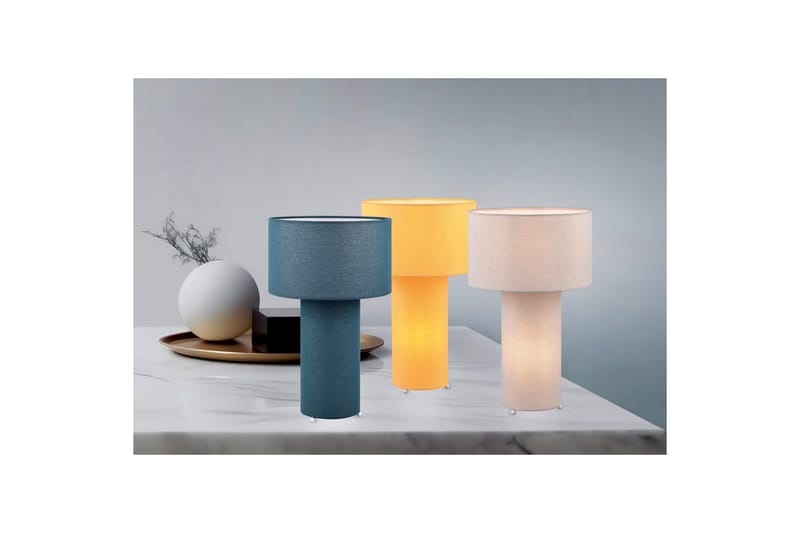 Bordlampe TRIO Bale Grå - Grå - Belysning - Innendørsbelysning & Lamper - Soveromslampe - Sengelamper - Nattbordslampe stående