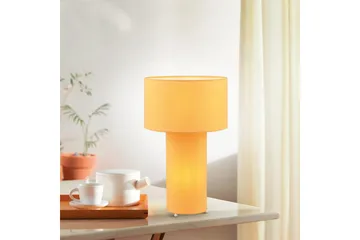 Bordlampe TRIO Bale Gul - Gul - Belysning - Innendørsbelysning & Lamper - Soveromslampe - Sengelamper - Nattbordslampe stående