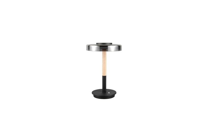 Bordlampe TRIO Celeste Matt svart/krom/tre - Matt svart/krom/tre - Belysning - Innendørsbelysning & Lamper - Soveromslampe - Sengelamper - Nattbordslampe stående
