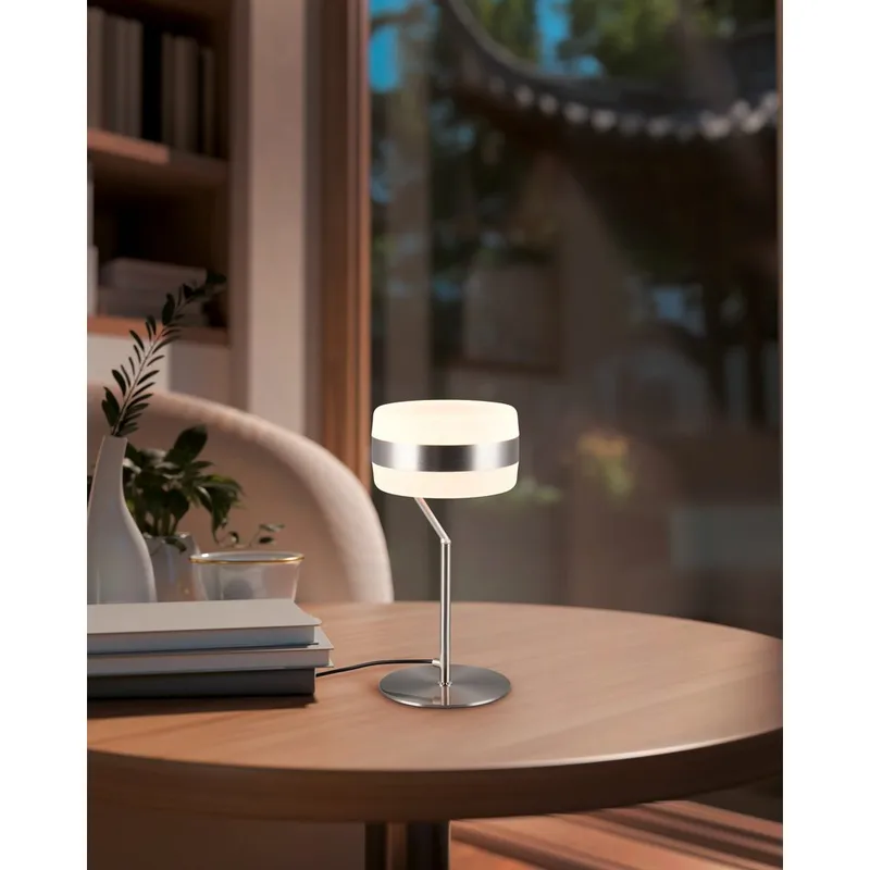 Bordlampe TRIO Dios - Børstet stål - Belysning - Innendørsbelysning & Lamper - Soveromslampe - Sengelamper - Nattbordslampe stående