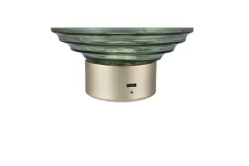 Bordlampe TRIO Earl Matt messing/grønn - Matt messing/grønn - Belysning - Innendørsbelysning & Lamper - Soveromslampe - Sengelamper - Nattbordslampe stående