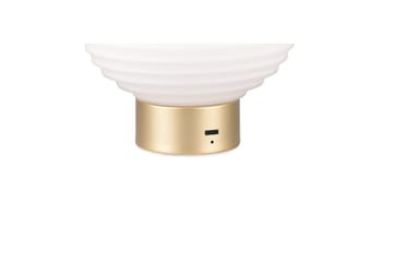 Bordlampe TRIO Earl Matt messing/hvit - Matt messing/hvit - Belysning - Innendørsbelysning & Lamper - Soveromslampe - Sengelamper - Nattbordslampe stående