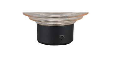 Bordlampe TRIO Earl Matt svart/amber - Matt svart/amber - Belysning - Innendørsbelysning & Lamper - Soveromslampe - Sengelamper - Nattbordslampe stående