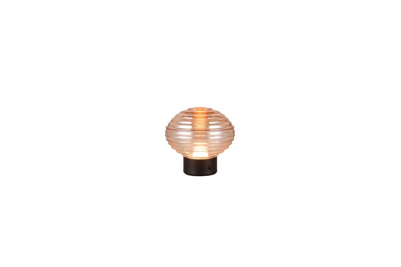 Bordlampe TRIO Earl Matt svart/amber - Matt svart/amber - Belysning - Innendørsbelysning & Lamper - Soveromslampe - Sengelamper - Nattbordslampe stående