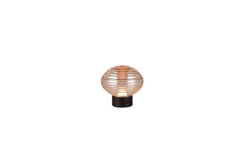 Bordlampe TRIO Earl Matt svart/amber - Matt svart/amber - Belysning - Innendørsbelysning & Lamper - Soveromslampe - Sengelamper - Nattbordslampe stående
