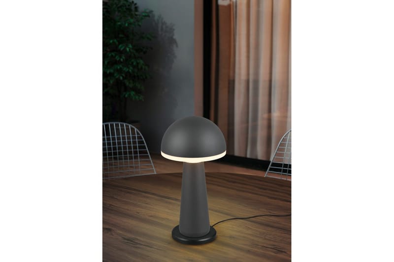 Bordlampe TRIO Fungo Antrasitt - Antrasitt - Belysning - Innendørsbelysning & Lamper - Soveromslampe - Sengelamper - Nattbordslampe stående