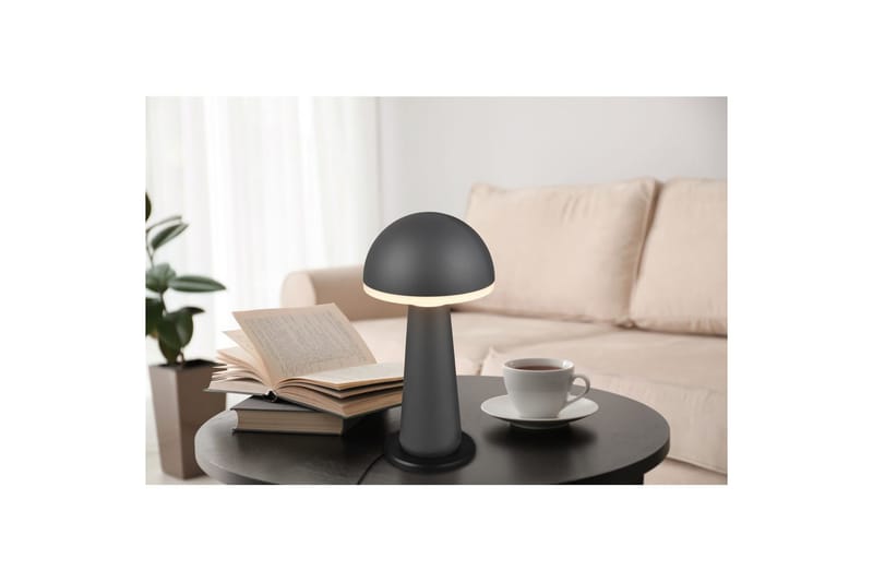 Bordlampe TRIO Fungo Antrasitt - Antrasitt - Belysning - Innendørsbelysning & Lamper - Soveromslampe - Sengelamper - Nattbordslampe stående