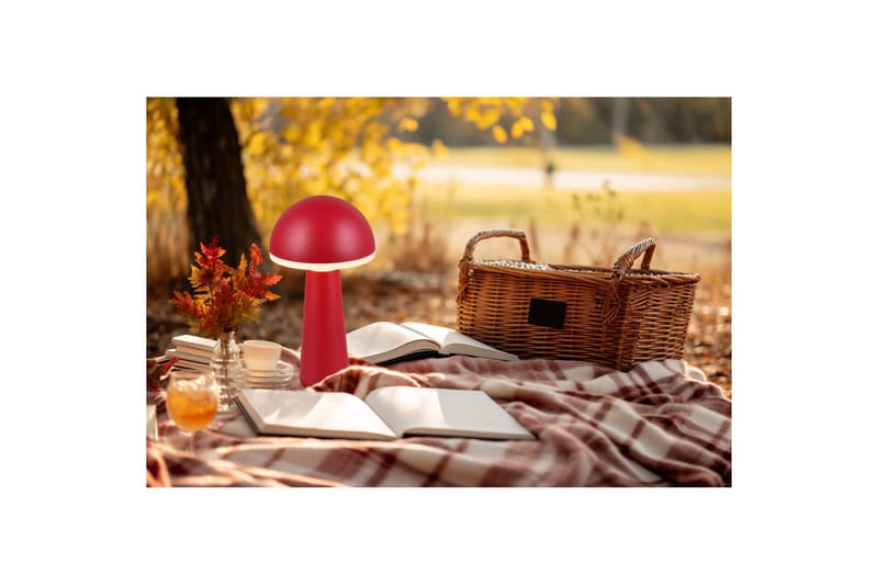 Bordlampe TRIO Fungo Rød - Rød - Belysning - Innendørsbelysning & Lamper - Soveromslampe - Sengelamper - Nattbordslampe stående