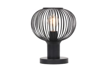 Bordlampe TRIO Gila 23 cm, Matt svart - 23 cm, Matt svart - Belysning - Innendørsbelysning & Lamper - Soveromslampe - Sengelamper - Nattbordslampe stående