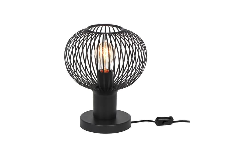 Bordlampe TRIO Gila 23 cm, Matt svart - 23 cm, Matt svart - Belysning - Innendørsbelysning & Lamper - Soveromslampe - Sengelamper - Nattbordslampe stående