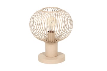 Bordlampe TRIO Gila 23 cm, Sand - 23 cm, Sand - Belysning - Innendørsbelysning & Lamper - Soveromslampe - Sengelamper - Nattbordslampe stående