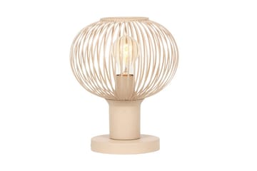 Bordlampe TRIO Gila 23 cm, Sand - 23 cm, Sand - Belysning - Innendørsbelysning & Lamper - Soveromslampe - Sengelamper - Nattbordslampe stående