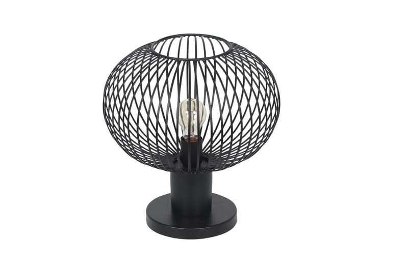 Bordlampe TRIO Gila 33 cm, Matt svart - 33 cm, Matt svart - Belysning - Innendørsbelysning & Lamper - Soveromslampe - Sengelamper - Nattbordslampe stående