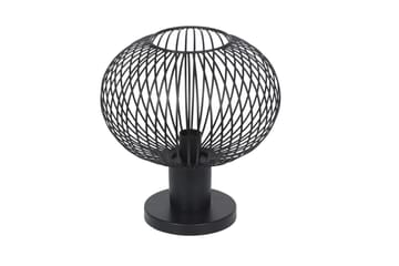 Bordlampe TRIO Gila 33 cm, Matt svart - 33 cm, Matt svart - Belysning - Innendørsbelysning & Lamper - Soveromslampe - Sengelamper - Nattbordslampe stående