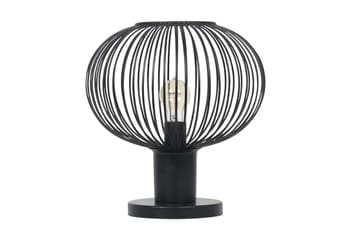Bordlampe TRIO Gila 33 cm, Matt svart - 33 cm, Matt svart - Belysning - Innendørsbelysning & Lamper - Soveromslampe - Sengelamper - Nattbordslampe stående