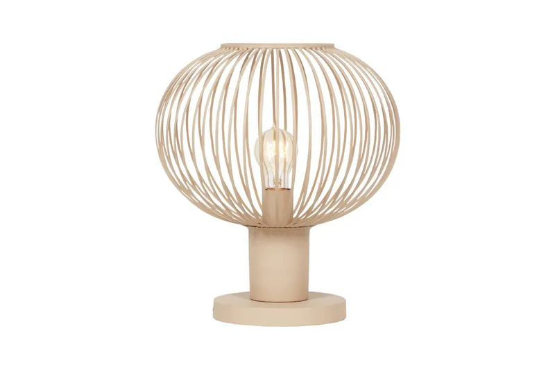 Bordlampe TRIO Gila 33 cm, Sand - 33 cm, Sand - Belysning - Innendørsbelysning & Lamper - Soveromslampe - Sengelamper - Nattbordslampe stående