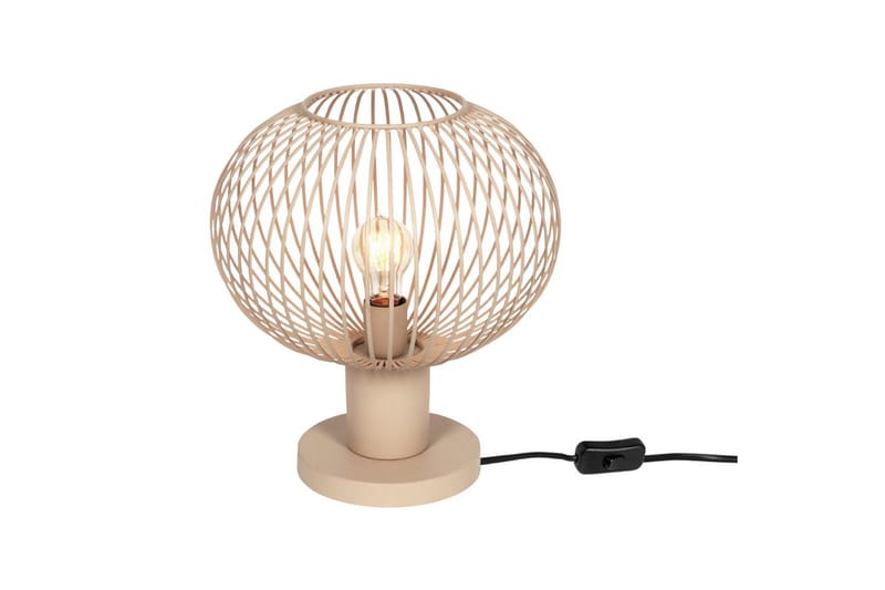 Bordlampe TRIO Gila 33 cm, Sand - 33 cm, Sand - Belysning - Innendørsbelysning & Lamper - Soveromslampe - Sengelamper - Nattbordslampe stående